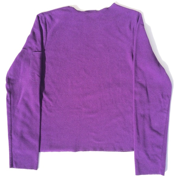 Xhilaration Sleepwear fleece long sleeve top XS purple loungewear - Picture 2 of 5